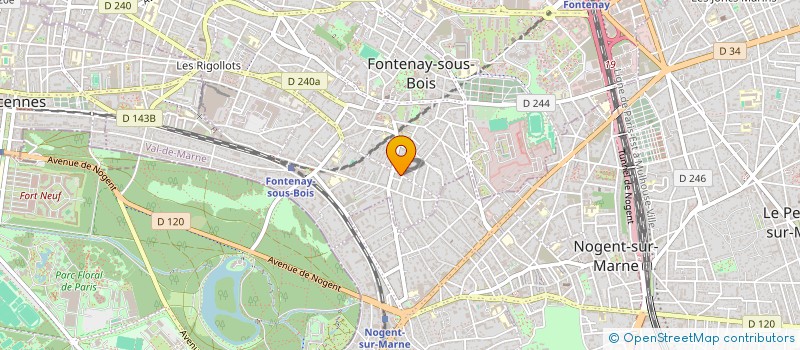 localisation de l'entreprise ACL CREATION à FONTENAY-SOUS-BOIS