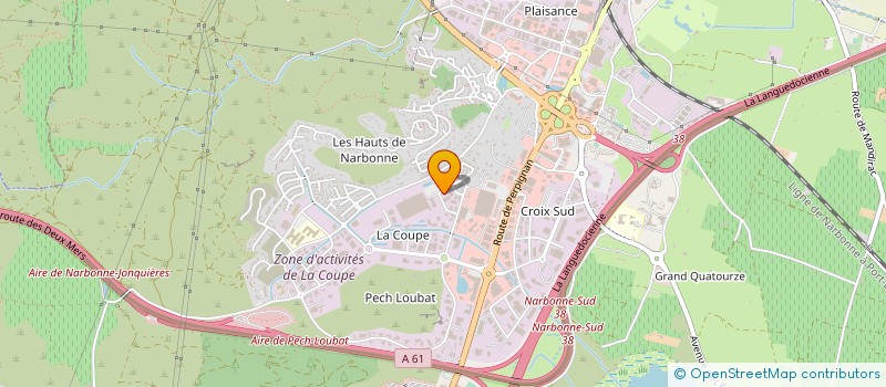 localisation de l'entreprise ACL EQUIPEMENTS  NARBONNE