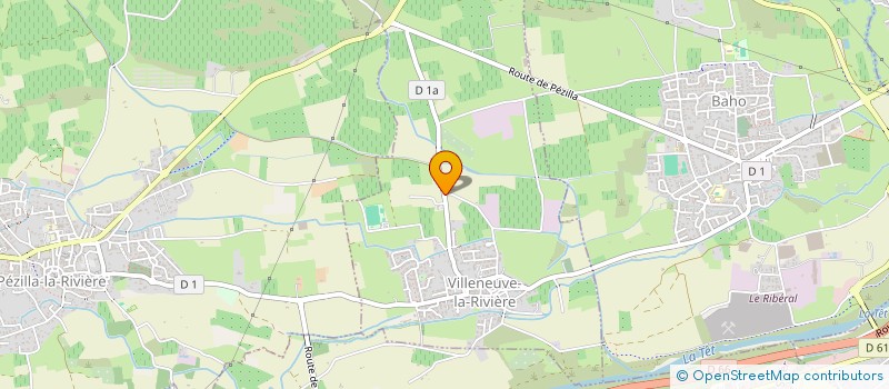 localisation de l'entreprise ACL IMMO  VILLENEUVE-LA-RIVIERE