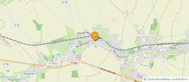 localisation de l'entreprise ACL IMMO  SAVY-BERLETTE