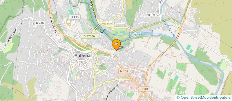 localisation de l'entreprise ACL IMPRIMERIE à AUBENAS