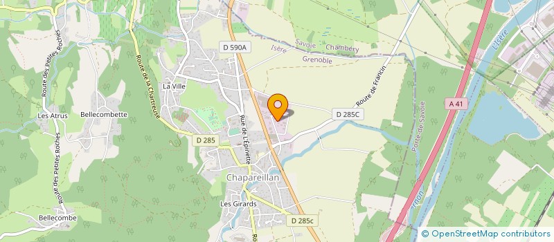 localisation de l'entreprise ACL PROCESS  CHAPAREILLAN