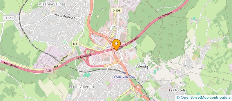localisation de l'entreprise ACL TECHNIQUES DU SPECTACLE à ECOLE-VALENTIN