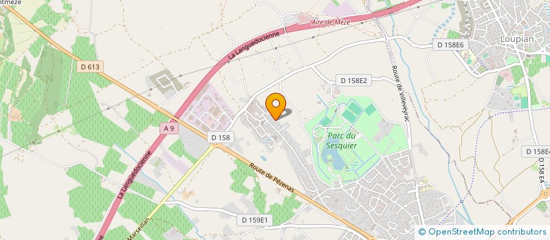 localisation de l'entreprise ACL TERRASSEMENTS à MEZE