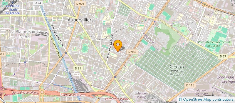 localisation de l'entreprise ACLA  AUBERVILLIERS