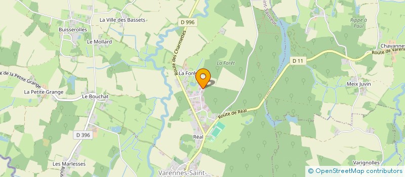 localisation de l'entreprise ACLA ENVIRONNEMENT  VARENNES-SAINT-SAUVEUR