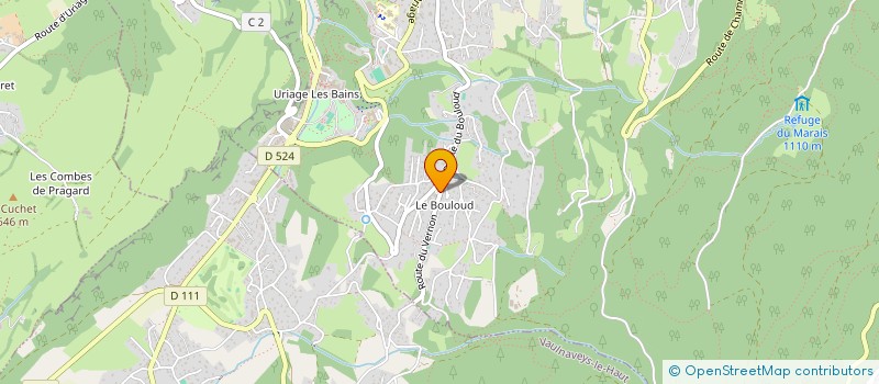 localisation de l'entreprise ACLAF IMMO  SAINT-MARTIN-D'URIAGE