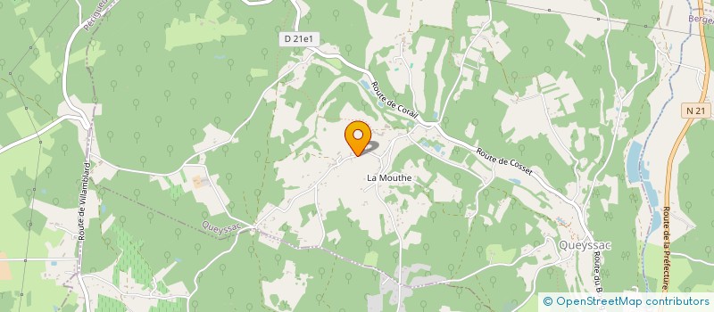 localisation de l'entreprise ACLAMA  QUEYSSAC