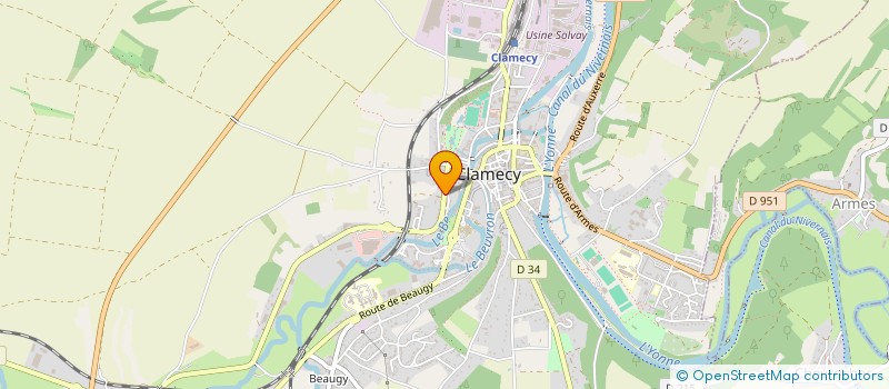 localisation de l'entreprise ACLAN à CLAMECY