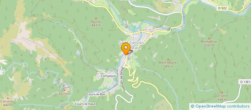 localisation de l'entreprise ACLAP à SAINT-GERVAIS-SUR-MARE