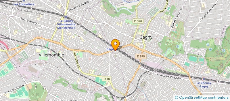 localisation de l'entreprise ACLAS  GAGNY