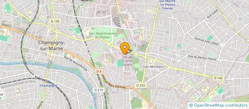 localisation de l'entreprise ACLH  CHAMPIGNY-SUR-MARNE