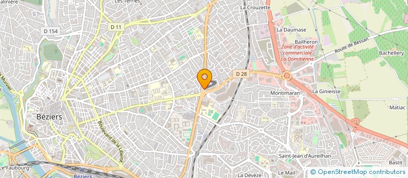 localisation de l'entreprise ACLIS INVEST  BEZIERS