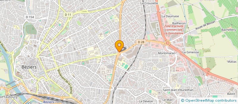 localisation de l'entreprise ACLIS PROMOTION à BEZIERS