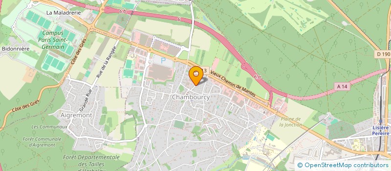 localisation de l'entreprise ACLJ  CHAMBOURCY