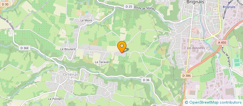 localisation de l'entreprise ACLM  ORLIENAS