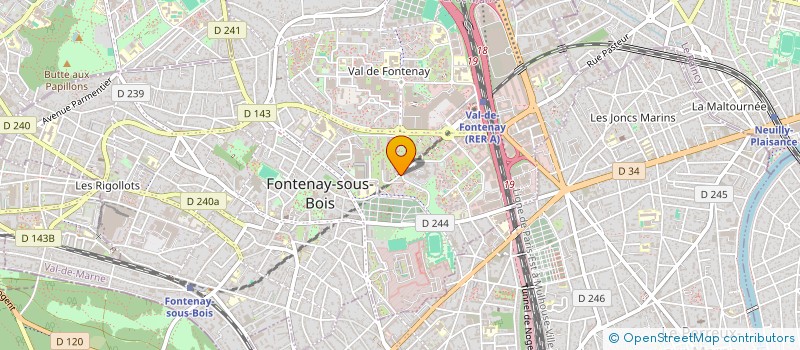 localisation de l'entreprise ACLM SANTE CONSEIL à FONTENAY-SOUS-BOIS