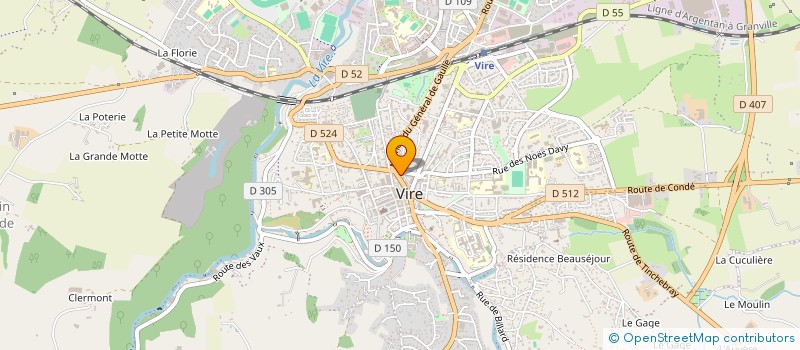 localisation de l'entreprise ACLML  VIRE NORMANDIE