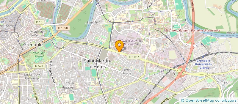 localisation de l'entreprise ACLV à SAINT-MARTIN-D'HERES