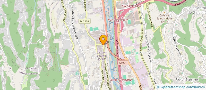 localisation de l'entreprise ACM à SAINT-LAURENT-DU-VAR