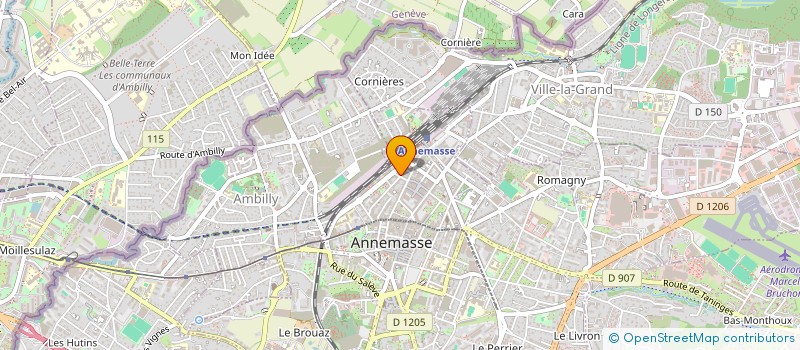 localisation de l'entreprise ACM à ANNEMASSE