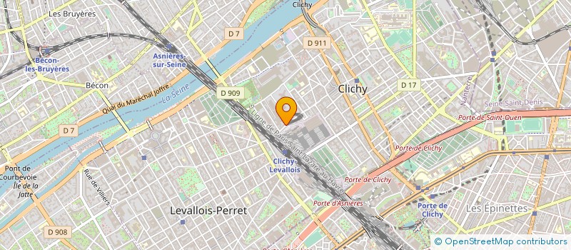 localisation de l'entreprise ACM à CLICHY