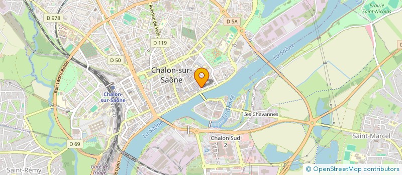 localisation de l'entreprise ACM à CHALON-SUR-SAONE