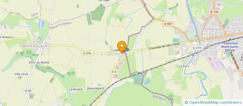 localisation de l'entreprise ACM  PLEINE-FOUGERES