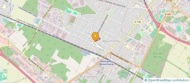 localisation de l'entreprise ACM  BEAUCHAMP