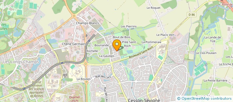 localisation de l'entreprise ACM  CESSON-SEVIGNE