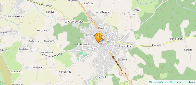 localisation de l'entreprise ACM  ERDEVEN