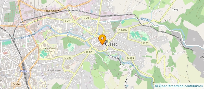 localisation de l'entreprise ACM à CUSSET