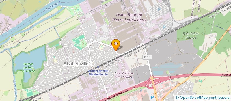 localisation de l'entreprise ACM  AUBERGENVILLE