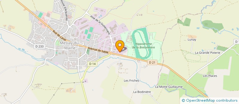 localisation de l'entreprise ACM AUTO CONTROLE MESLINOIS  MESLAY-DU-MAINE