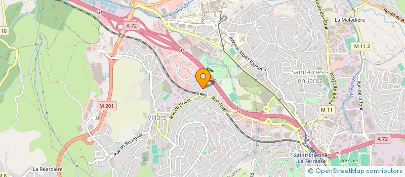 localisation de l'entreprise ACM CONSTRUCTION  SAINT-ETIENNE