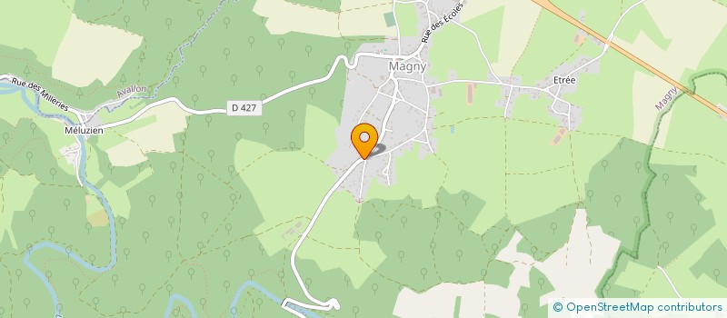 localisation de l'entreprise ACM DEBOSSELAGE  MAGNY