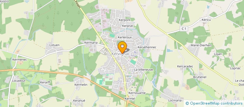 localisation de l'entreprise ACM DISTRIBUTION à KERVIGNAC