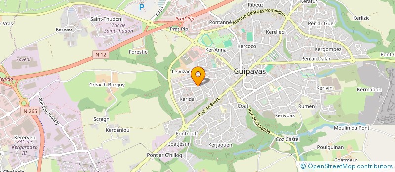 localisation de l'entreprise ACM DREAMS  GUIPAVAS