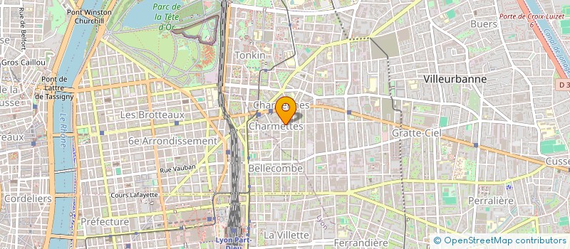 localisation de l'entreprise ACM EXPORT & SERVICES  VILLEURBANNE