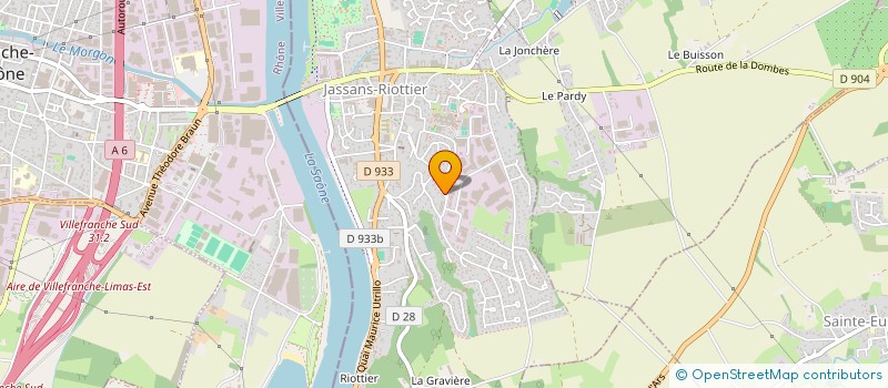 localisation de l'entreprise ACM IMMO à JASSANS-RIOTTIER