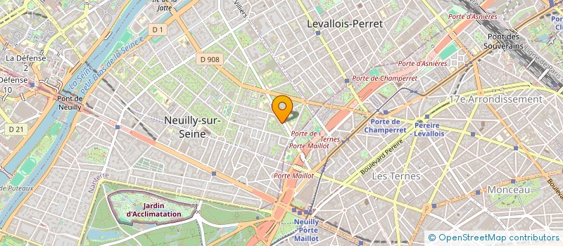 localisation de l'entreprise ACM IMMOBILIER à NEUILLY-SUR-SEINE
