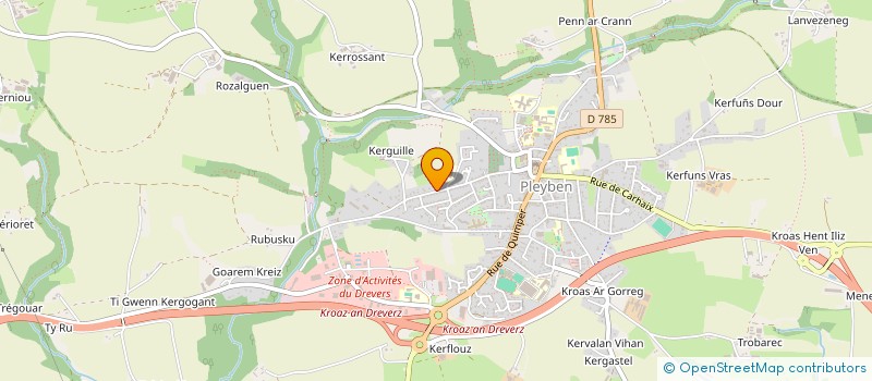 localisation de l'entreprise ACM-INDUSTRIES à SAINT-EVARZEC