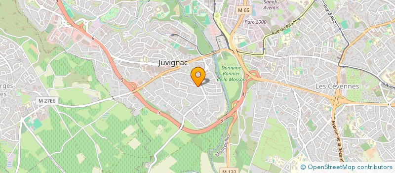 localisation de l'entreprise ACM LA LIGNE DE FEU  JUVIGNAC