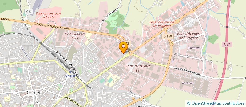 localisation de l'entreprise ACM MACONNERIE à CHOLET