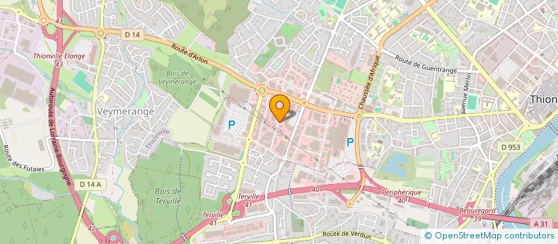 localisation de l'entreprise ACM MATEV à THIONVILLE