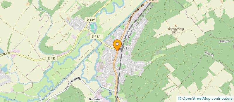 localisation de l'entreprise ACM NETTOYAGE 68  ZILLISHEIM