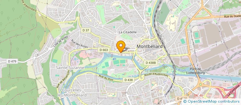 localisation de l'entreprise ACM NETTOYAGE FRANCHE-COMTE  GRAND-CHARMONT