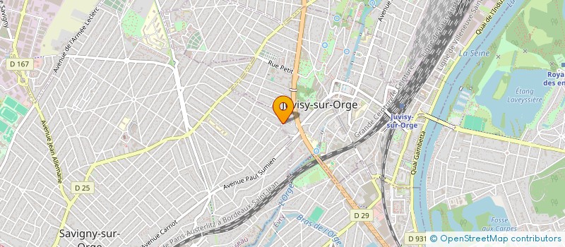 localisation de l'entreprise ACM ORG  JUVISY-SUR-ORGE