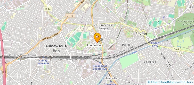 localisation de l'entreprise ACM PEINTURE ET SERVICE à SEVRAN