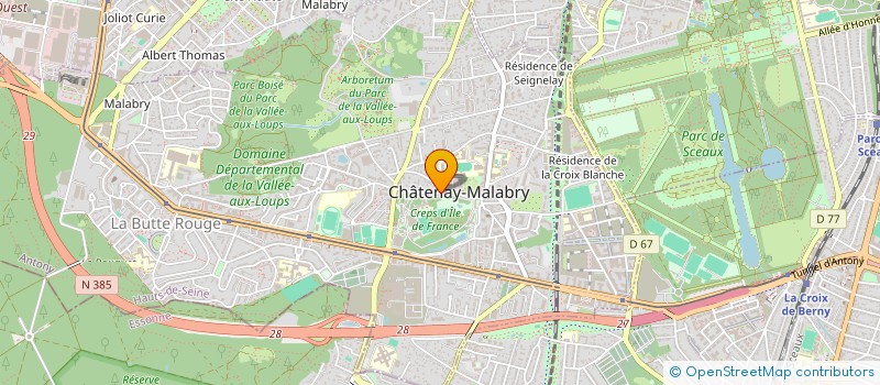 localisation de l'entreprise ACM PINHEIRO CONSTRUCTION à CHATENAY-MALABRY